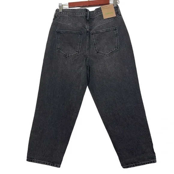 Boden High Rise Boyfriend Jeans in Washed Black NWT Sz 27 Jeans